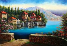 Álmok szigete, 80x60, olaj, vászon